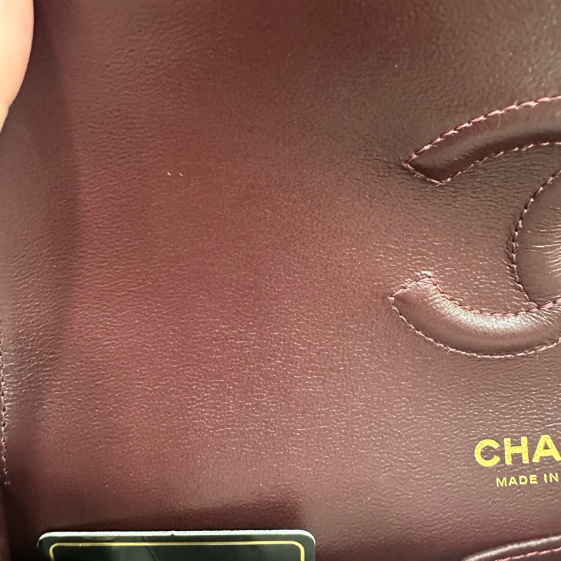 Chanel A01112 黑羊皮金釦 Coco CF 25-69