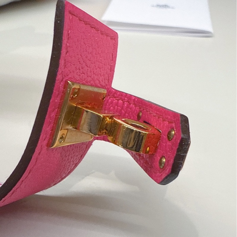 HERMES Kelly Twist 0R 玫瑰紫寬版手環 T2 B刻-8