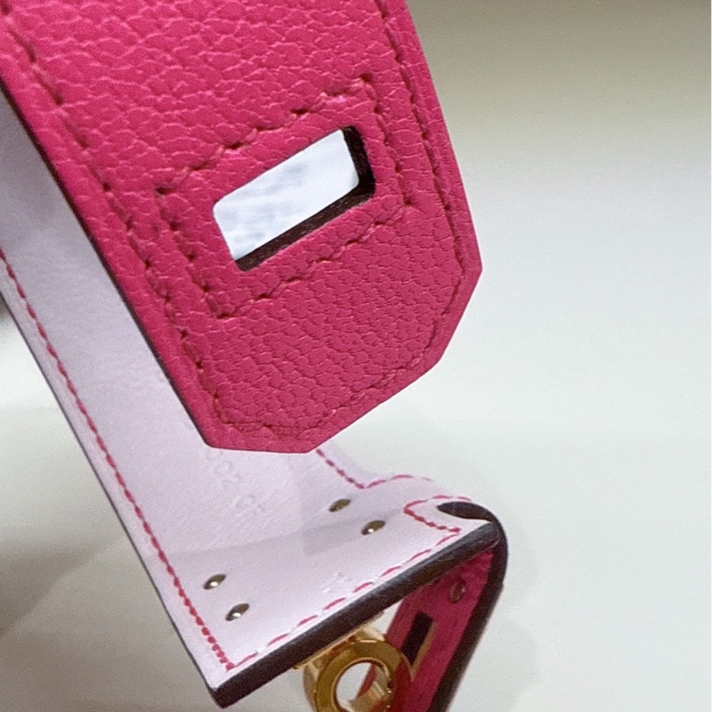 HERMES Kelly Twist 0R 玫瑰紫寬版手環 T2 B刻-11
