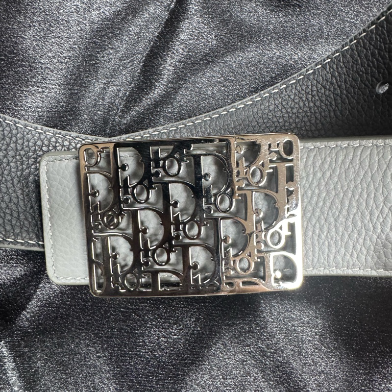 Dior 雙色皮帶 大方匡Logo皮帶釦 🖤 特價🉐尺寸85-1