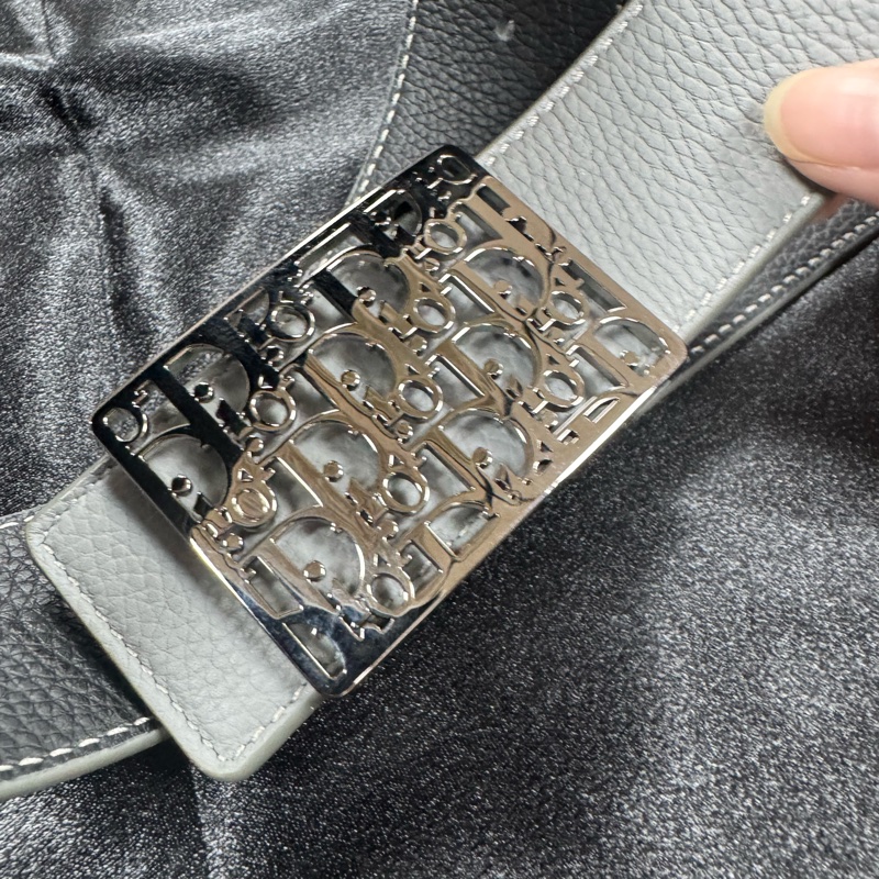 Dior 雙色皮帶 大方匡Logo皮帶釦 🖤 特價🉐尺寸85-2