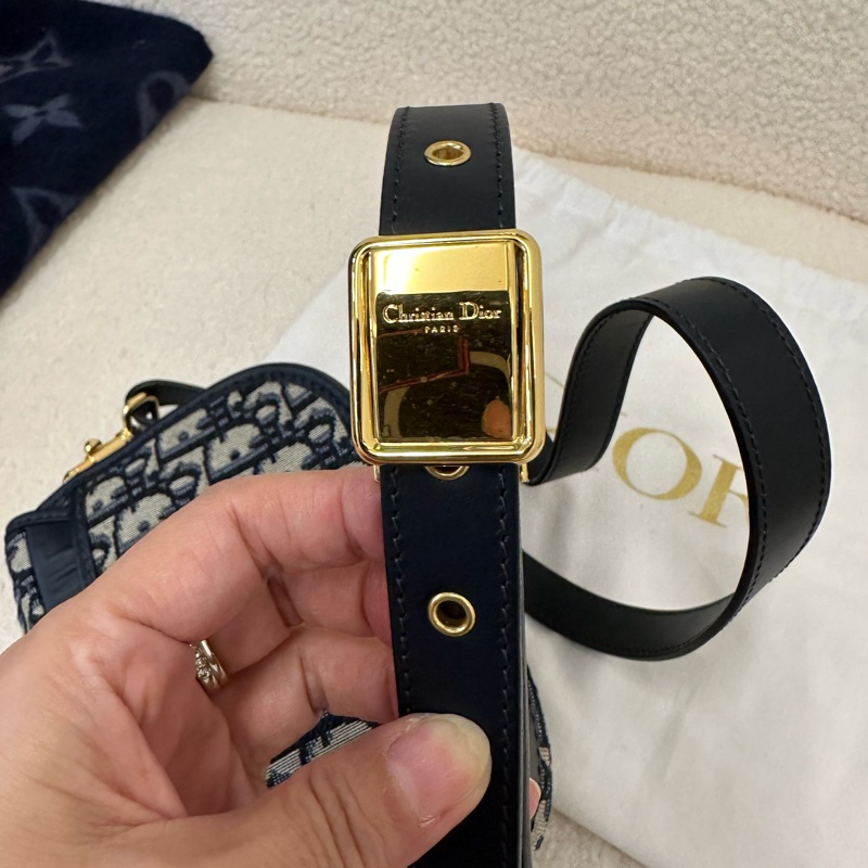ior迪奧Bobby小號老花單肩斜挎包,經典老花配色,-8