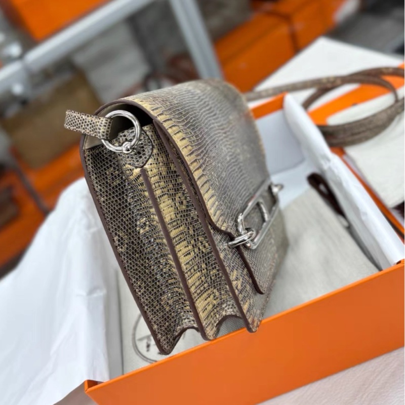 Hermes 1D沙漠色 兩槓蜥蜴Roulis mini豬鼻子 喜馬拉雅蜥蜴,原色沙漠金,z刻-2