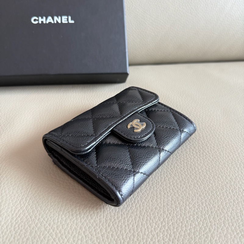 「M.Y精品」 Chanel 小香 雙層卡包 短夾-3
