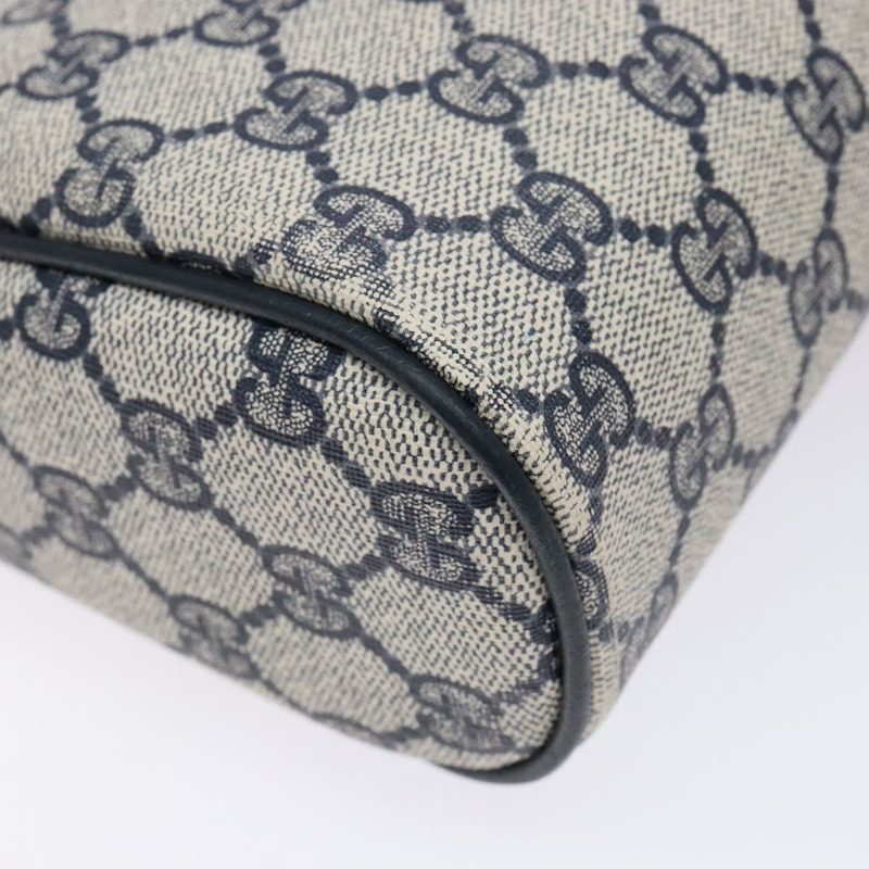 【日本直送】GUCCI GG Supreme Sherry Line 手拿包 PVC 海軍藍/金色 56 01 012 正品 BA5206-15