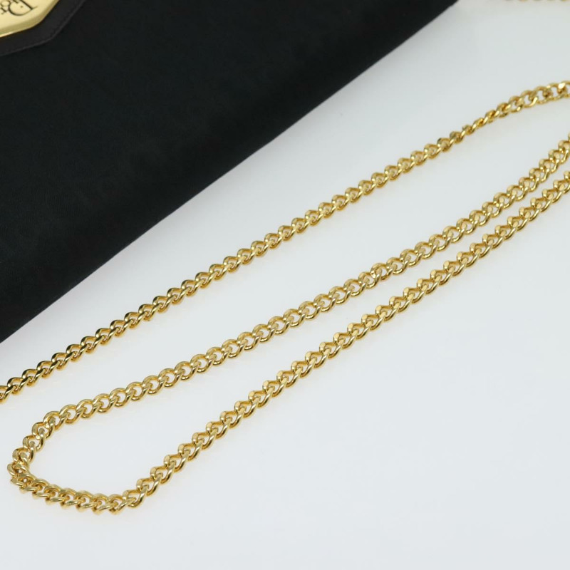 【日本直送】Christian Dior Trotter 帆布鏈條單肩包 黑金 正品 yk19482-6
