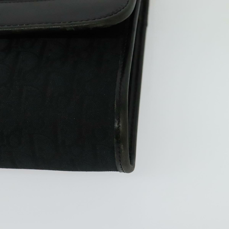 【日本直送】Christian Dior Trotter 帆布鏈條單肩包 黑金 正品 yk19482-13