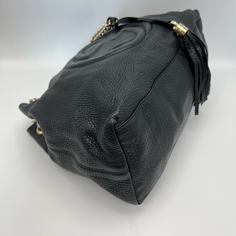 🉑肩背/斜挎 #全網最低 #🈶購證 Gucci SoHo流蘇托特包-9