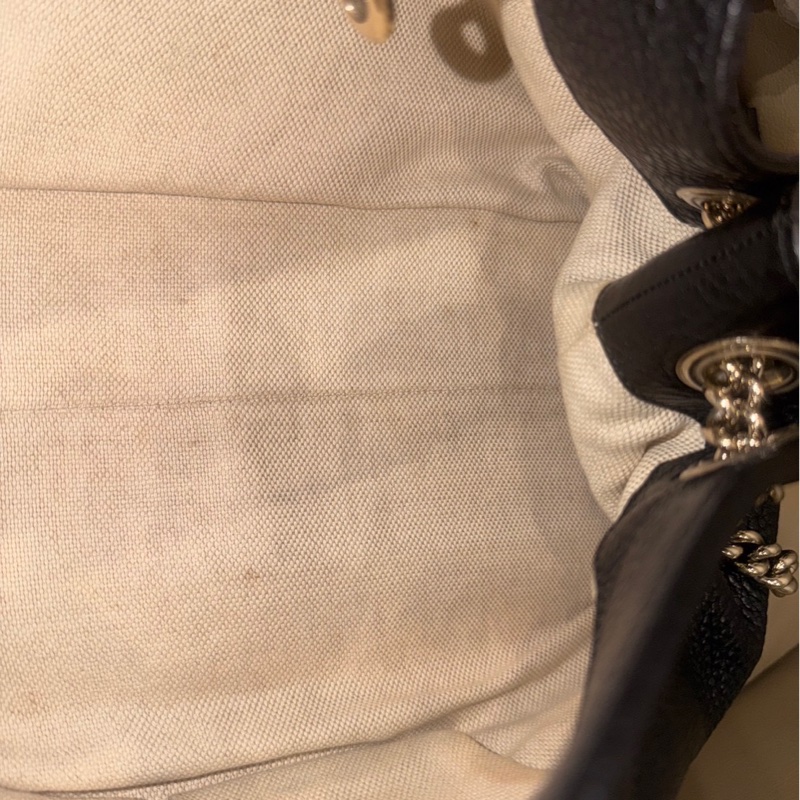 🉑肩背/斜挎 #全網最低 #🈶購證 Gucci SoHo流蘇托特包-12