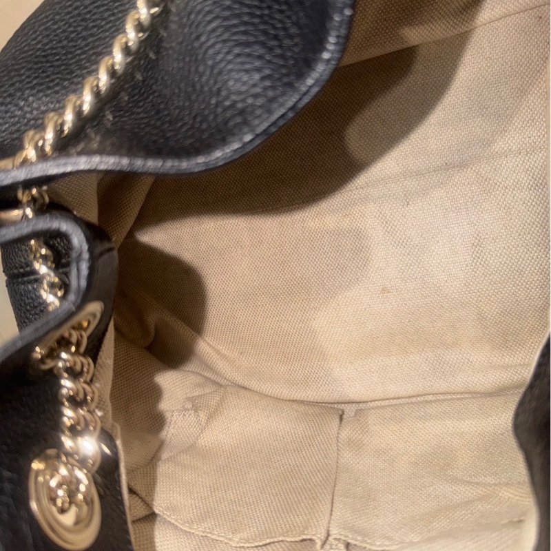 🉑肩背/斜挎 #全網最低 #🈶購證 Gucci SoHo流蘇托特包-13