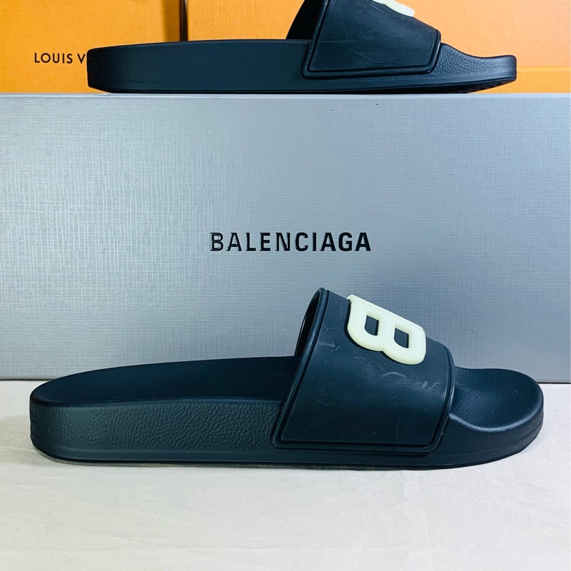 🎁全新盒裝 Balenciaga 巴黎世家復古做舊36號大BB拖鞋-2