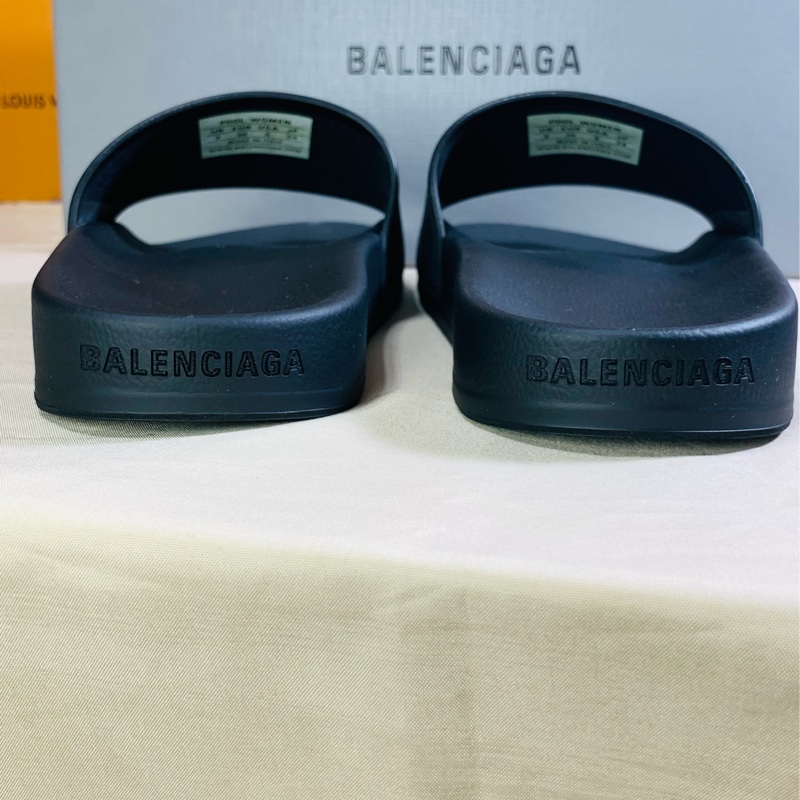 🎁全新盒裝 Balenciaga 巴黎世家復古做舊36號大BB拖鞋-3