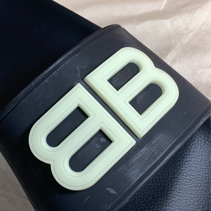 🎁全新盒裝 Balenciaga 巴黎世家復古做舊36號大BB拖鞋-8