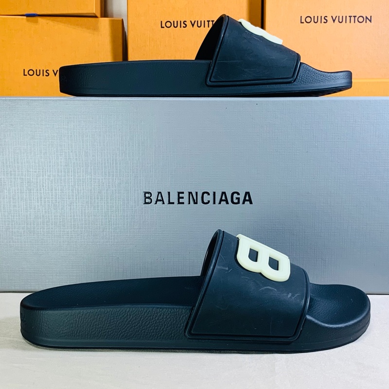 🎁全台最甜 全新盒裝 Balenciaga 巴黎世家復古做舊36號大BB拖鞋-5