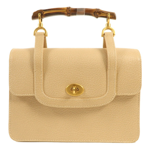 GUCCI 牛皮皮革Hand Bag金扣手挽袋