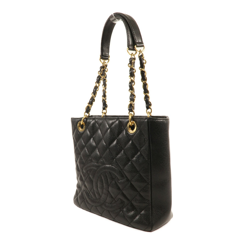 CHANEL 牛皮皮革Shoulder Bag 金扣鏈帶肩背袋-2