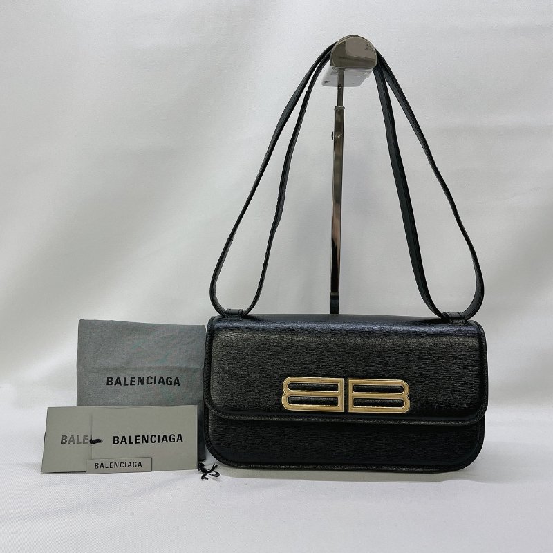 BALENCIAGA Gossip牛皮金扣單肩包-0