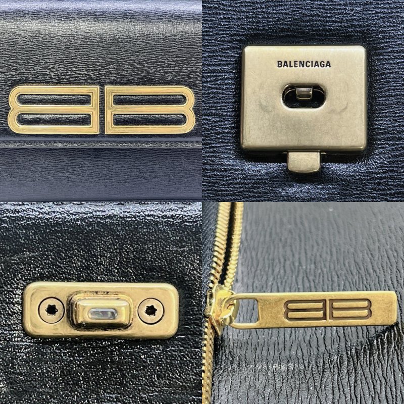 BALENCIAGA Gossip牛皮金扣單肩包-5