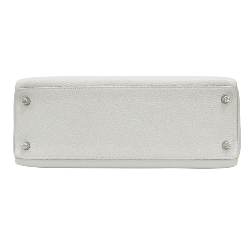 珍珠灰 Taurillon牛皮 Kelly 32 凱莉包 两用包 銀扣 C刻 無鎖頭【HERMES 愛馬仕】-3