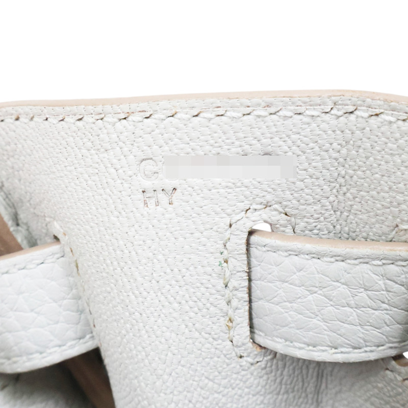 珍珠灰 Taurillon牛皮 Kelly 32 凱莉包 两用包 銀扣 C刻 無鎖頭【HERMES 愛馬仕】-7