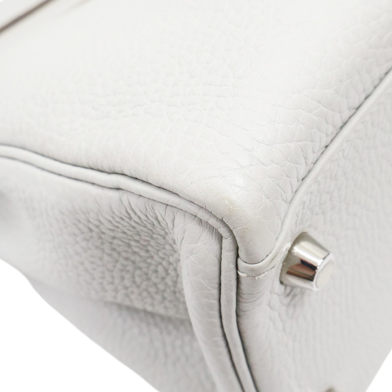 珍珠灰 Taurillon牛皮 Kelly 32 凱莉包 两用包 銀扣 C刻 無鎖頭【HERMES 愛馬仕】-9