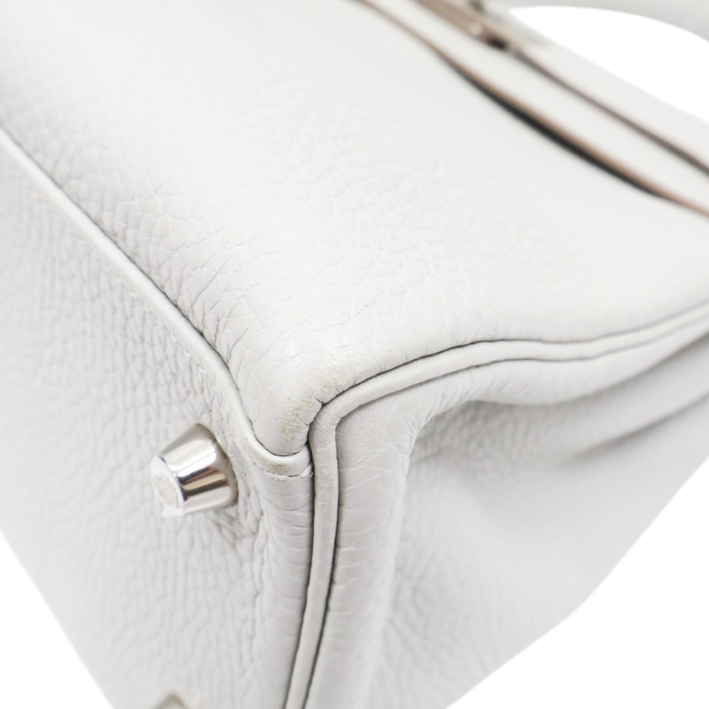 珍珠灰 Taurillon牛皮 Kelly 32 凱莉包 两用包 銀扣 C刻 無鎖頭【HERMES 愛馬仕】-10