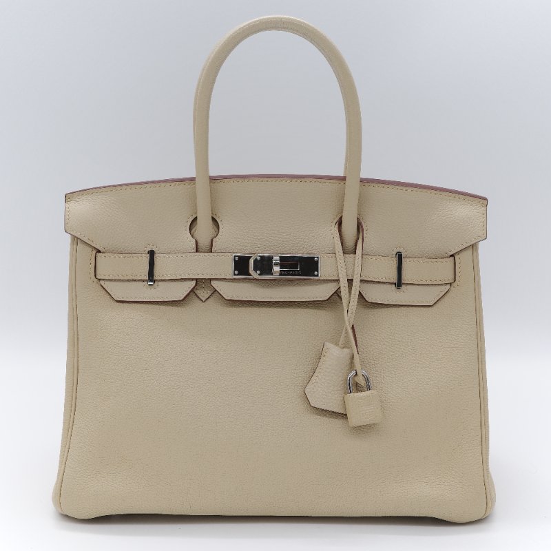 甜價來襲【🌟超🌟級🌟新🌟】Hermès 愛馬仕 Birkin30 BK30 鉑金包 香草色 淺米 TC牛皮 銀扣 手提包 方框K-1