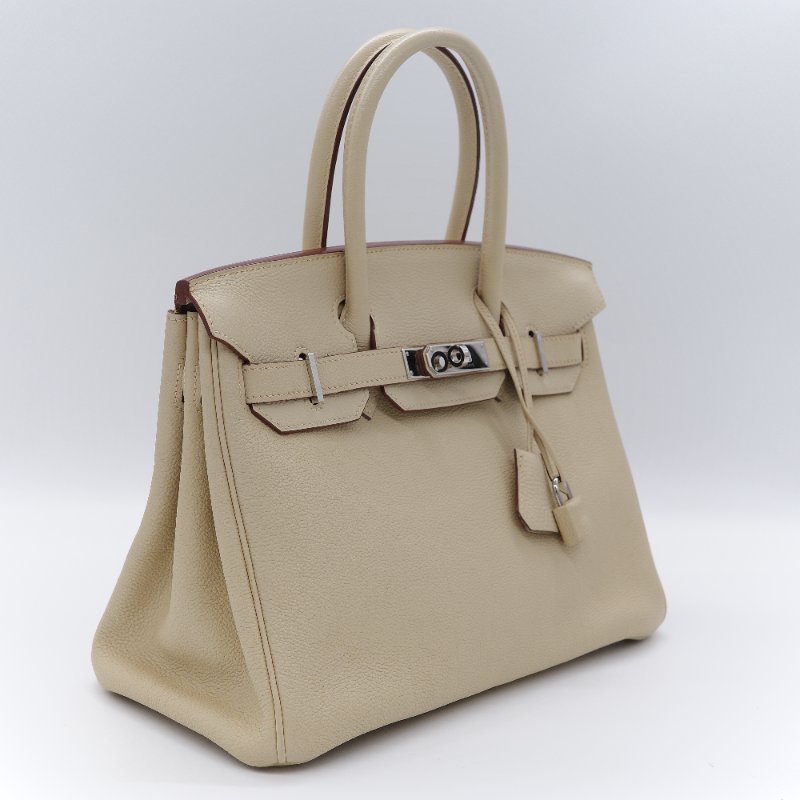 甜價來襲【🌟超🌟級🌟新🌟】Hermès 愛馬仕 Birkin30 BK30 鉑金包 香草色 淺米 TC牛皮 銀扣 手提包 方框K-2