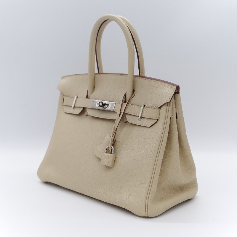 甜價來襲【🌟超🌟級🌟新🌟】Hermès 愛馬仕 Birkin30 BK30 鉑金包 香草色 淺米 TC牛皮 銀扣 手提包 方框K-3