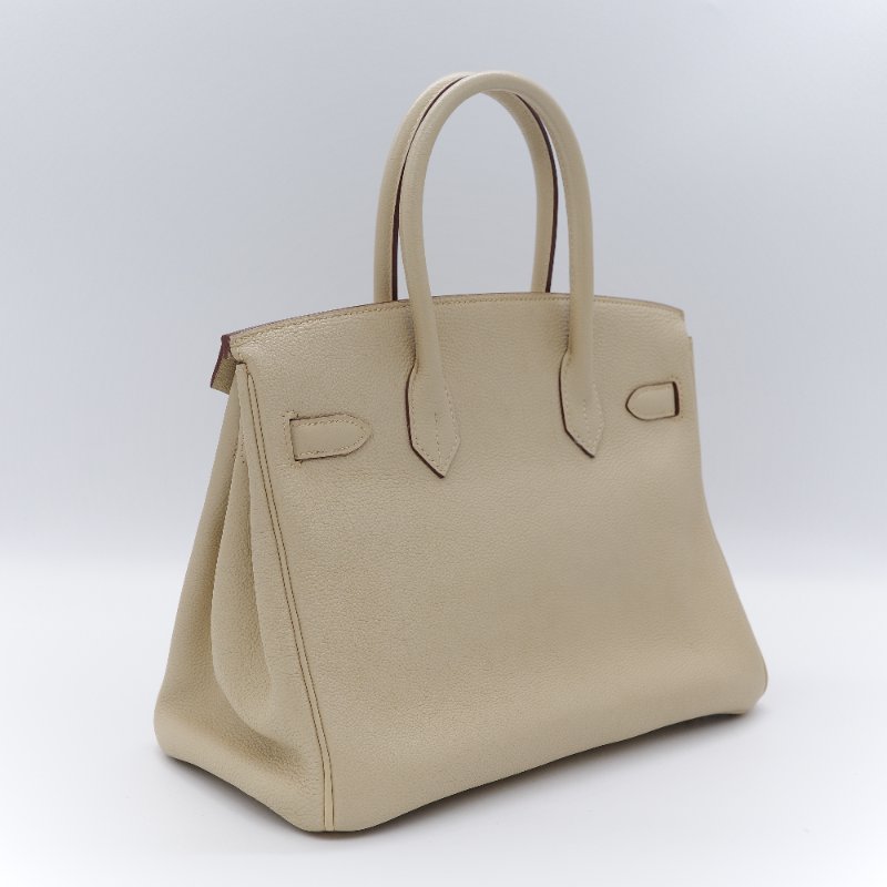 甜價來襲【🌟超🌟級🌟新🌟】Hermès 愛馬仕 Birkin30 BK30 鉑金包 香草色 淺米 TC牛皮 銀扣 手提包 方框K-4