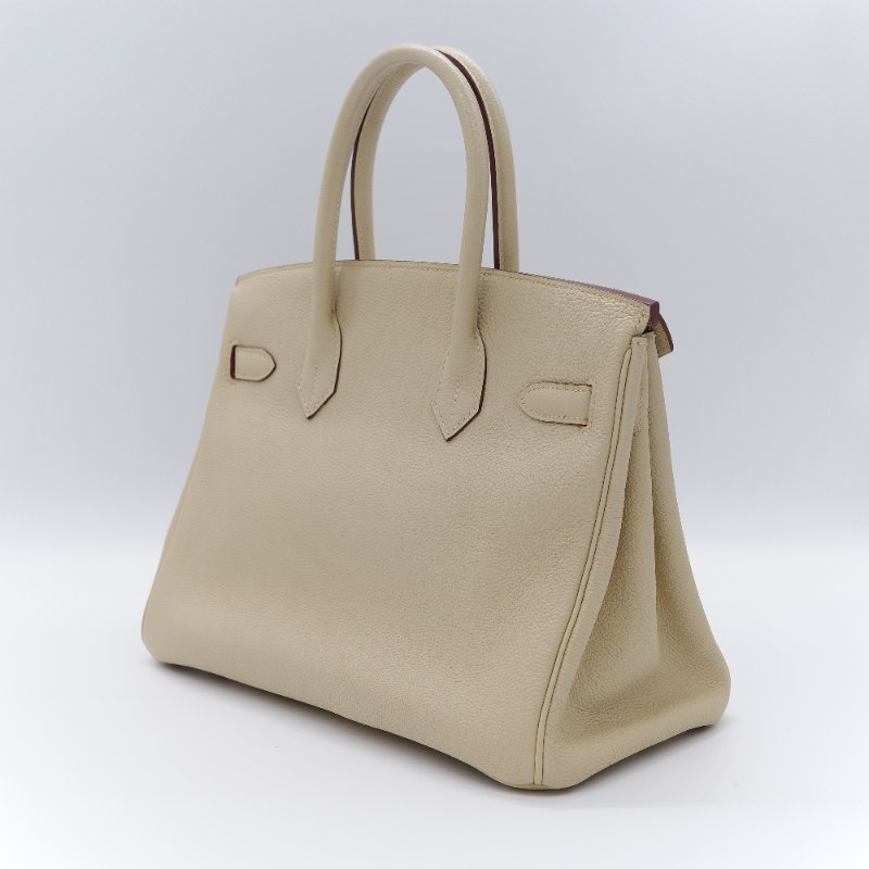 甜價來襲【🌟超🌟級🌟新🌟】Hermès 愛馬仕 Birkin30 BK30 鉑金包 香草色 淺米 TC牛皮 銀扣 手提包 方框K-5