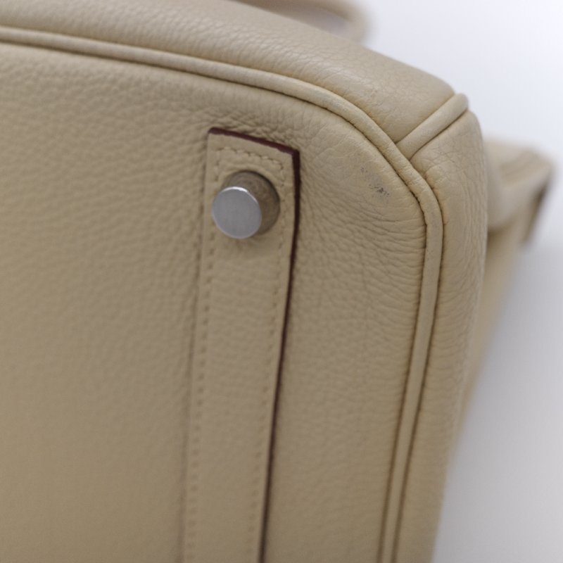 甜價來襲【🌟超🌟級🌟新🌟】Hermès 愛馬仕 Birkin30 BK30 鉑金包 香草色 淺米 TC牛皮 銀扣 手提包 方框K-17