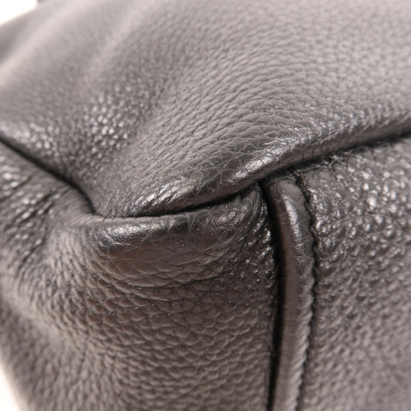 PRADA 牛皮皮革Shoulder Bag銀扣肩背袋-8