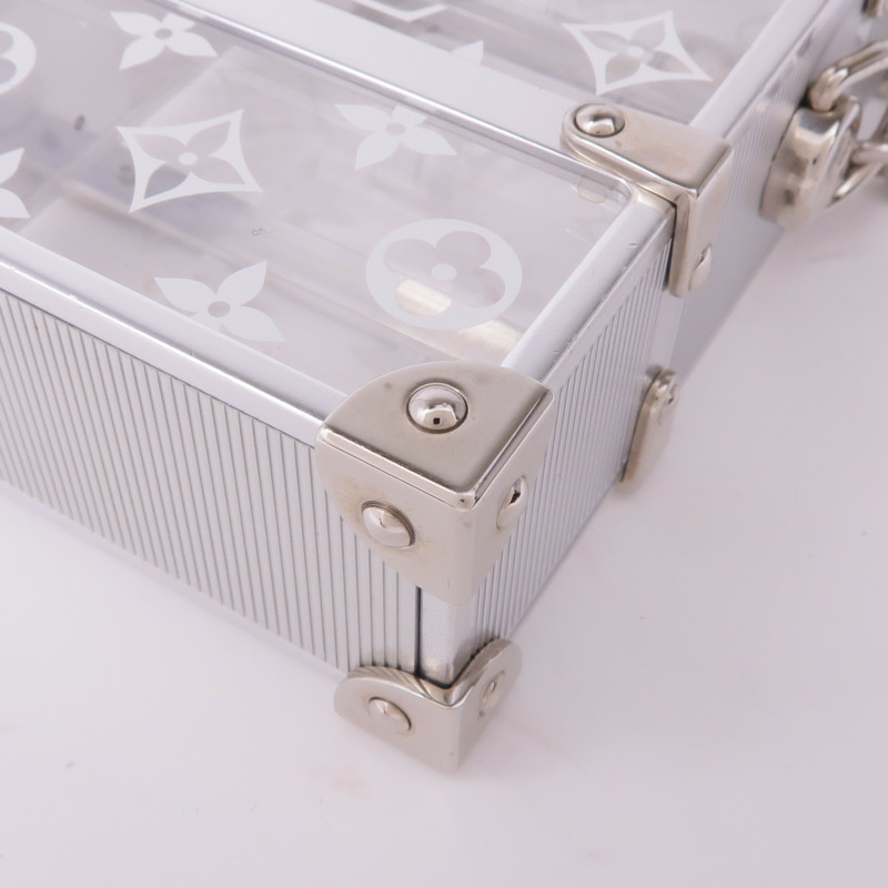 LOUIS VUITTON PVC Trunk Box Shoulder銀扣鏈帶肩背袋-5