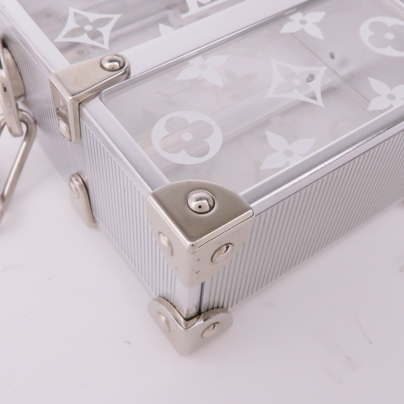 LOUIS VUITTON PVC Trunk Box Shoulder銀扣鏈帶肩背袋-6