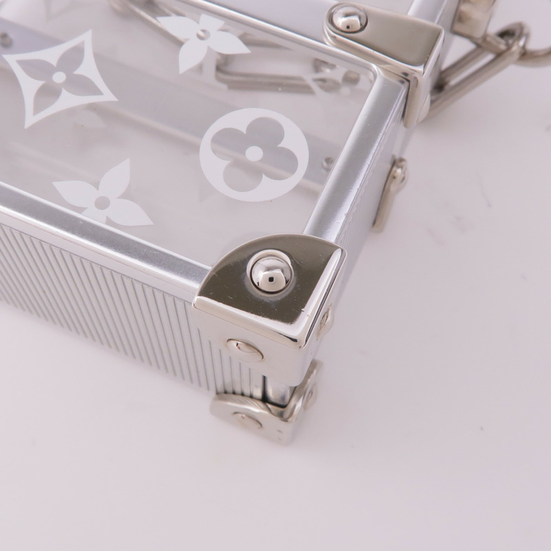 LOUIS VUITTON PVC Trunk Box Shoulder銀扣鏈帶肩背袋-7