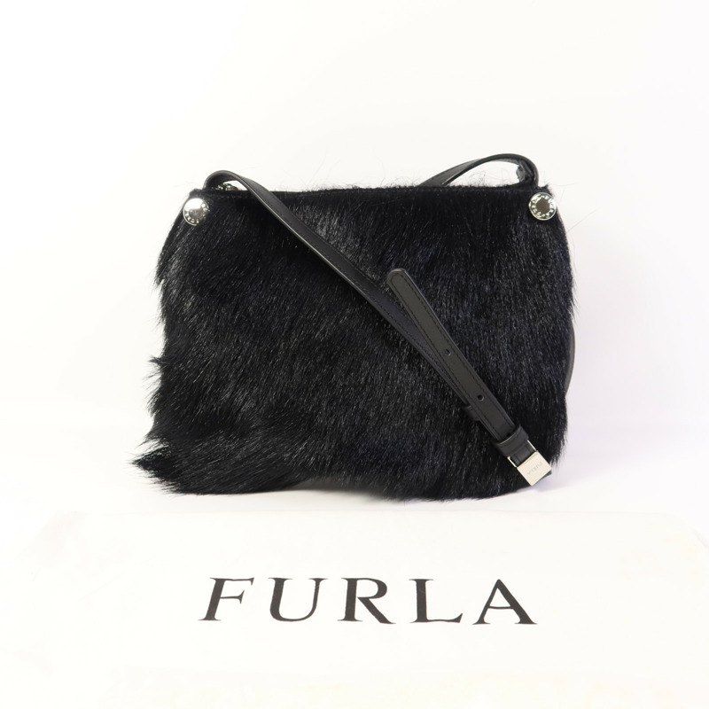 Furla 馬毛Shoulder Bag銀扣肩背袋-12