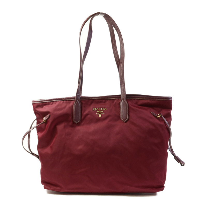 PRADA 尼龍Tote Bag金扣手挽袋-0