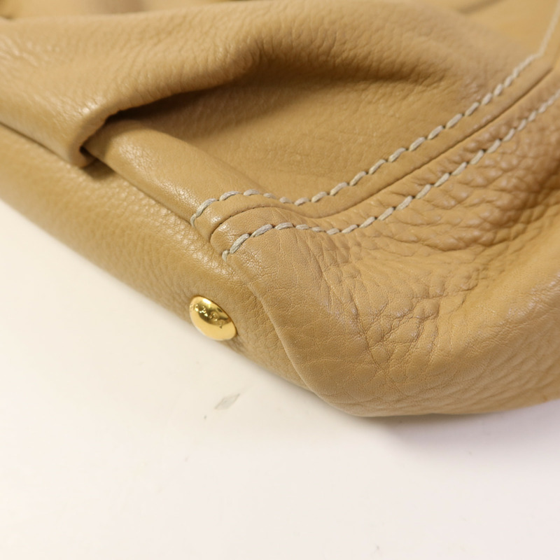 PRADA 牛皮皮革2 Way Shoulder Bag金扣手挽肩背兩用袋-12
