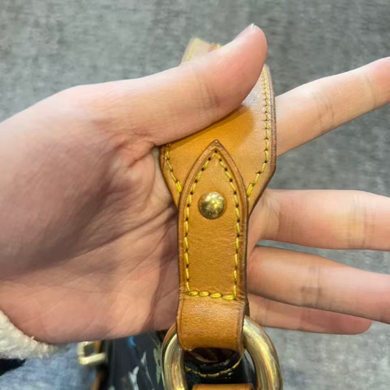 LV 黑三彩肩背劍橋包26*17*8 98新配件塵袋-2