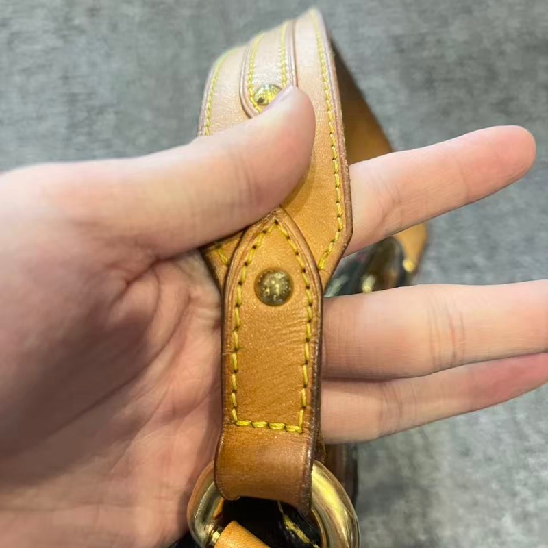 LV 黑三彩肩背劍橋包26*17*8 98新配件塵袋-3