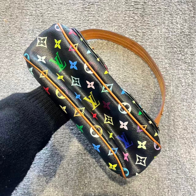 LV 黑三彩肩背劍橋包26*17*8 98新配件塵袋-4