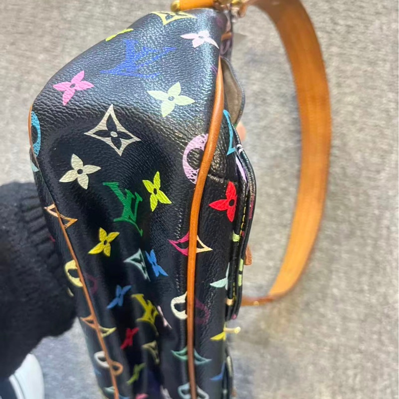 LV 黑三彩肩背劍橋包26*17*8 98新配件塵袋-9