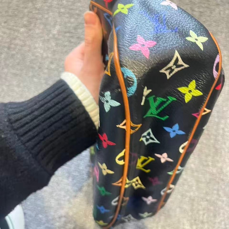 LV 黑三彩肩背劍橋包26*17*8 98新配件塵袋-10