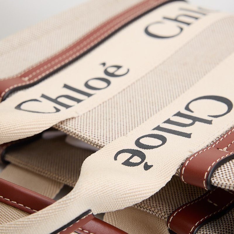 Chloé Woody tote 小號/棕色-7