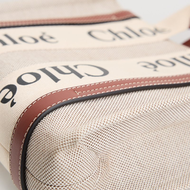 Chloé Woody tote 小號/棕色-16