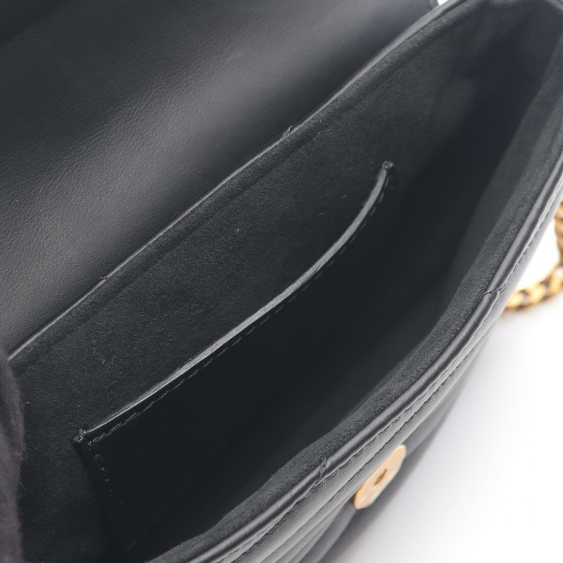 LOUIS VUITTON 多口袋肩背包 M56461 皮革 New Wave 黑色二手 LV-2