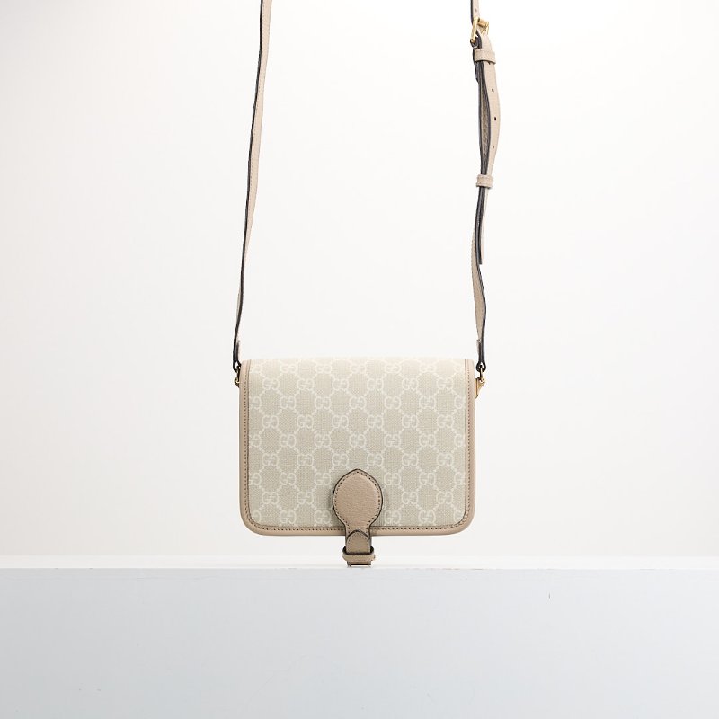 Gucci retro馬鞍郵差包/燕麥色-1
