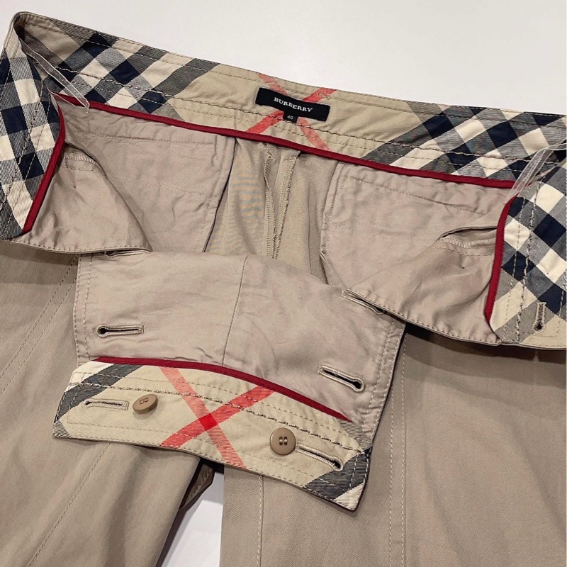 Burberry 倫敦 雙排扣皮革扣環短褲-7