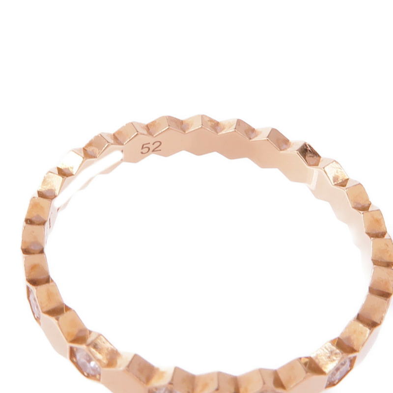 Chaumet 18K玫瑰金Bee De Diamond Ring鑽石戒指Chaumet#52/US#6-4